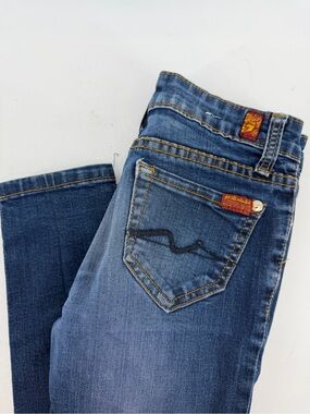 7 For All Mankind Dark Blue The Skinny Jeans Size 8